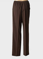 Pantalon droit marron QUATTRO pour femme seconde vue