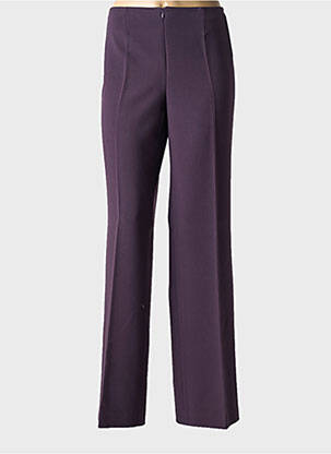 Pantalon droit violet MJ DE ATIAN pour femme