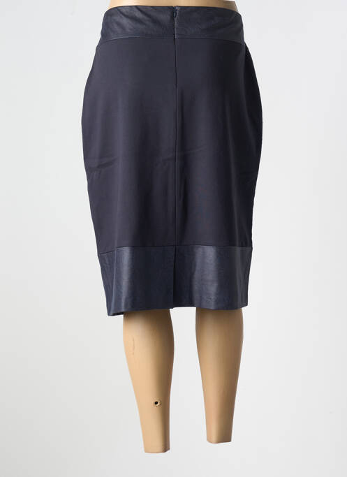 Jupe mi-longue taille à pinces bleu MERI & ESCA femme