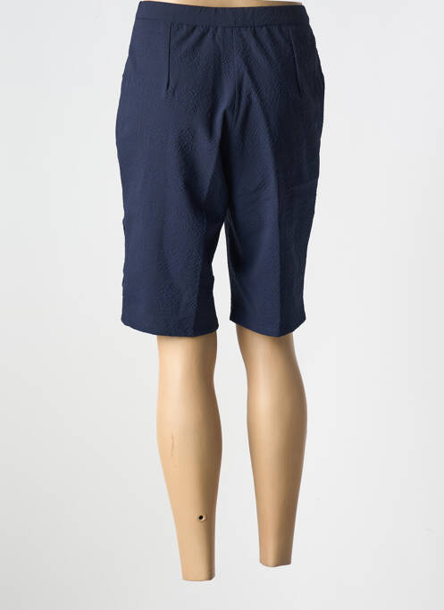 Bermuda taille haute taille haute bleu GUY DUBOUIS femme