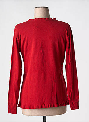 Pull coupe cintrée manches longues rouge FRED SABATIER femme