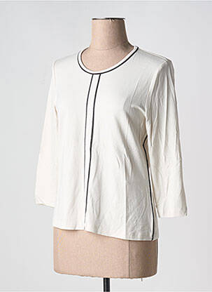 T-shirt manches 3/4 manches 3/4 beige BARBARA LEBEK femme