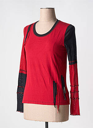 T-shirt manches longues manches longues rouge FRED SABATIER femme