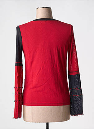 T-shirt manches longues manches longues rouge FRED SABATIER femme