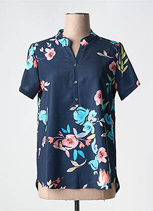 Top manches courtes manches courtes bleu GALMALLA femme