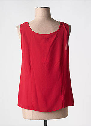 Top col carré sans manche rouge SOMMERMANN femme