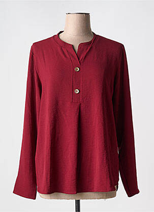 Blouse manches longues manches longues rouge GALMALLA femme