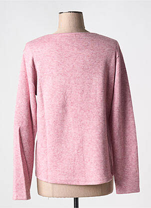 Pull tissage chiné manches longues rose GALMALLA femme