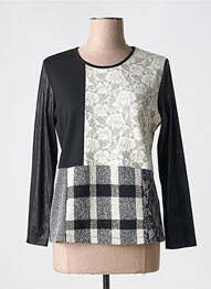 Top stretch manches longues noir MERI & ESCA femme