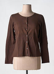 Gilet manches longues marron CAROLE RICHARD pour femme seconde vue
