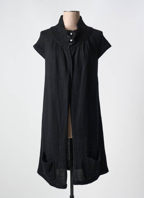 Gilet manches courtes noir FRED SABATIER pour femme
