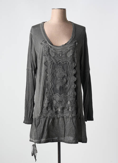 Robe courte gris YOEK pour femme