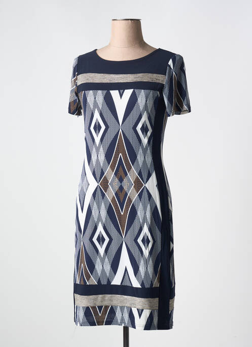 Robe mi-longue bleu GEVANA pour femme