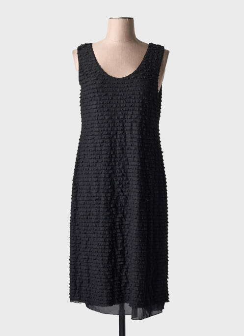 Robe mi-longue noir QUATTRO pour femme