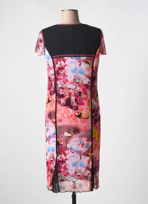 Robe mi-longue rose GUY DUBOUIS pour femme