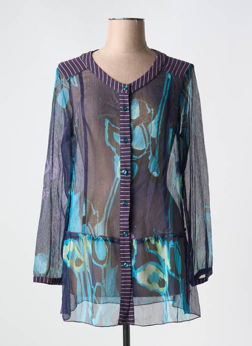 Tunique manches longues bleu CHRISTIAN MARRY pour femme