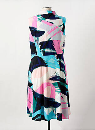Robe mi-longue imprimé fantaisie sans manche rose MICHAELA LOUISA femme