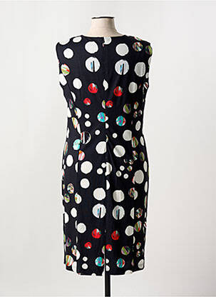Robe mi-longue sans manche sans manche noir GEVANA femme