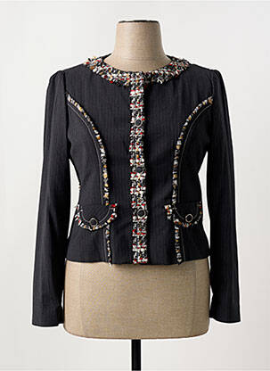 Veste chic poches gris ANNA CRISTY femme