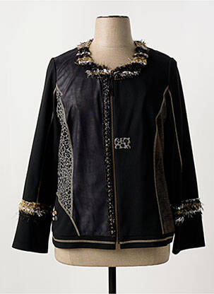 Veste casual col rond noir MERI & ESCA femme