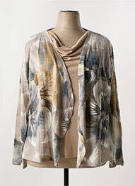 Top stretch manches longues beige GALMALLA femme