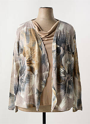 Top stretch manches longues beige GALMALLA femme