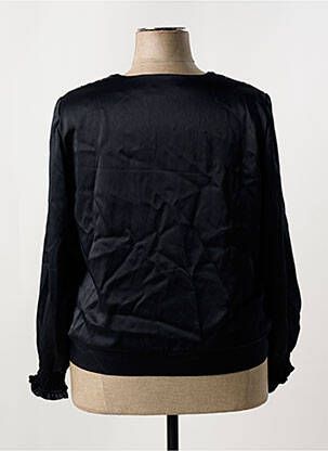 Blouse col rond manches longues noir ATIAN femme