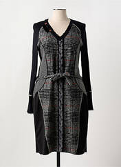 Robe mi-longue noir ANNA CRISTY pour femme seconde vue