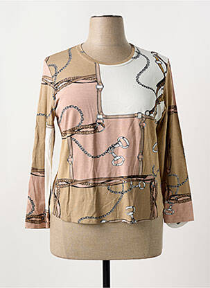 T-shirt marron CHRISTIAN MARRY pour femme