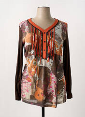 Tunique manches longues orange FRED SABATIER pour femme seconde vue