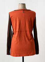 Tunique manches longues orange FRED SABATIER pour femme seconde vue