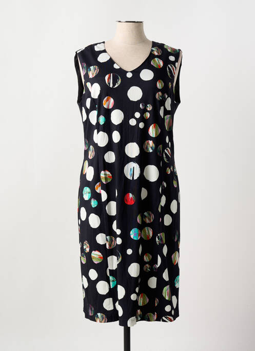 Robe mi-longue noir GEVANA pour femme