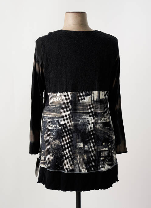 Tunique manches longues noir CHRISTIAN MARRY pour femme