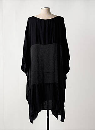 Tunique manches longues col rond noir MAT. femme