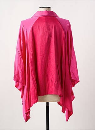 Tunique manches longues col chemisier rose MAT. femme