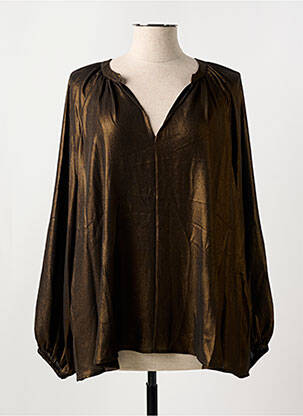 Blouse manches longues manches longues or MAT. femme