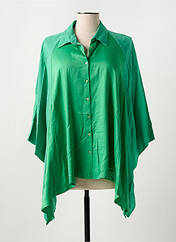 Tunique manches longues vert MAT. pour femme seconde vue