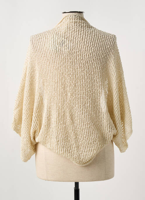 Gilet manches longues beige MAT. pour femme