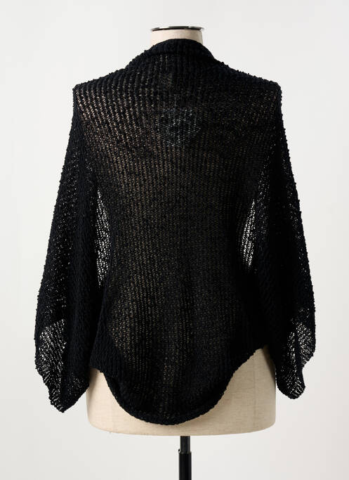 Gilet manches longues noir MAT. pour femme