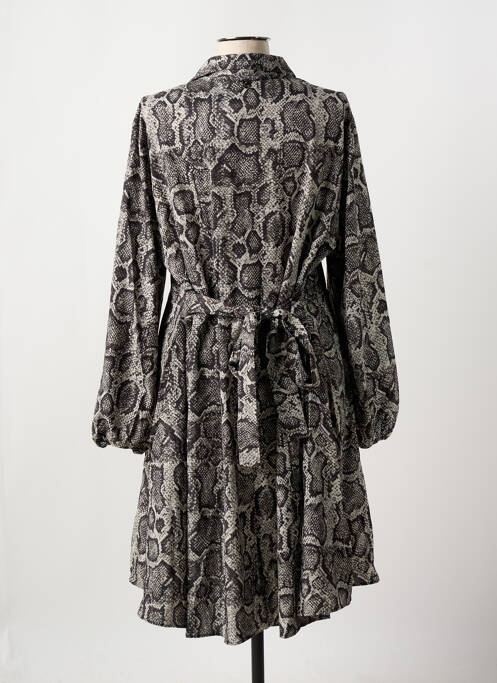 Robe mi-longue gris MAT. pour femme