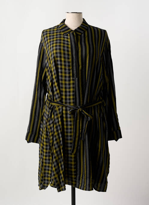 Robe mi-longue jaune MAT. pour femme