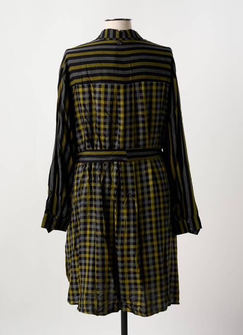 Robe mi-longue jaune MAT. pour femme