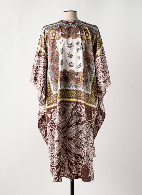 Tunique manches longues marron MAT. pour femme