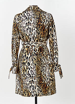 Manteau long coupe cintrée sans capuche marron ANGELA DAVIS femme