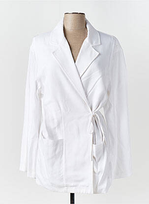 Veste casual col tailleur blanc LUMINA femme