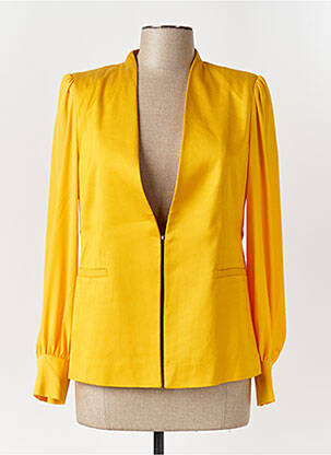 Veste casual finition intérieure doublée jaune DIANA GALLESI femme