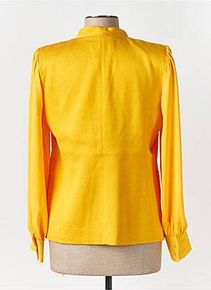 Veste casual finition intérieure doublée jaune DIANA GALLESI femme