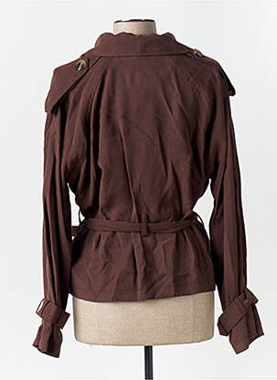 Veste casual col tailleur marron CIVICO 1 femme
