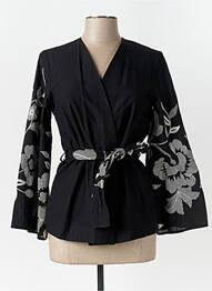 Veste casual coupe cintrée noir ANGELA DAVIS femme