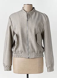 Veste casual col rond gris ANGELA DAVIS femme